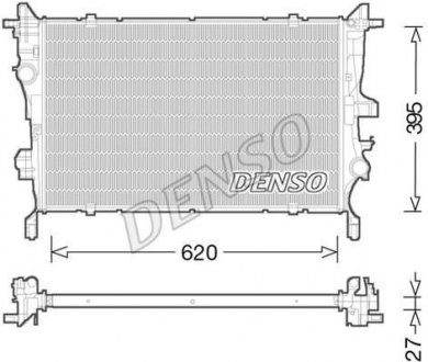 Радиатор двигуна, головний DENSO DRM09045 (фото 1)