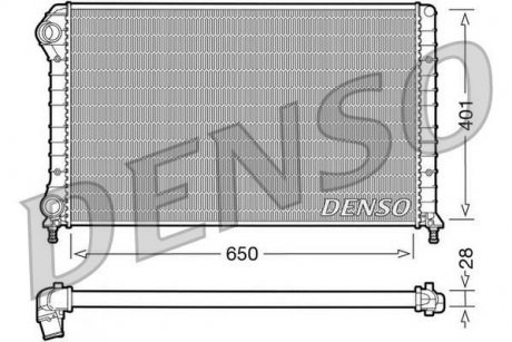 Радіатор, охолодження двигуна DENSO DRM09061 (фото 1)