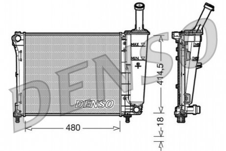 Радіатор DENSO DRM09161 (фото 1)