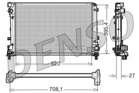 Радіатор DENSO DRM09163 (фото 1)