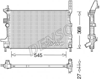 Радиатор двигуна, головний DENSO DRM10029 (фото 1)