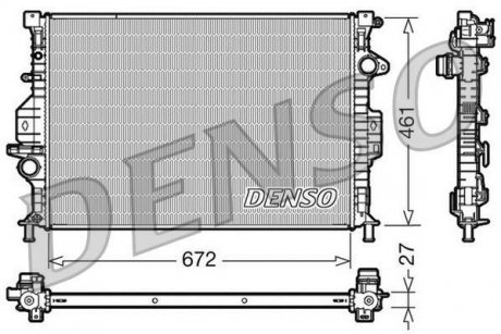 Радіатор, охолодження двигуна DENSO DRM10069 (фото 1)