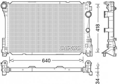 Радіатор DENSO DRM17049 (фото 1)