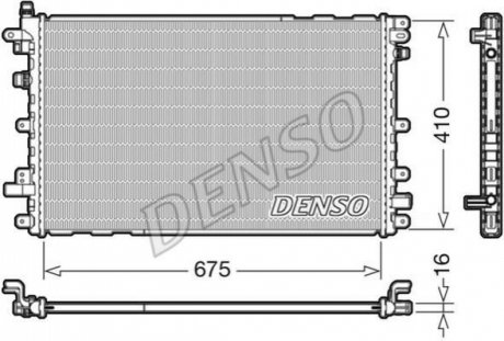 Радиатор, охлаждение двигателя DENSO DRM20113 (фото 1)