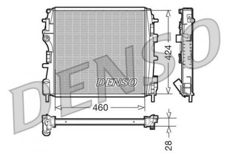 Радиатор DENSO DRM23019 (фото 1)