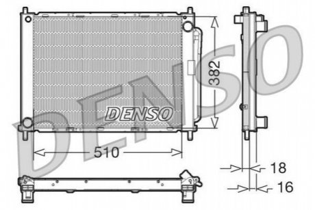 Радиатор кондиціонера DENSO DRM23100 (фото 1)