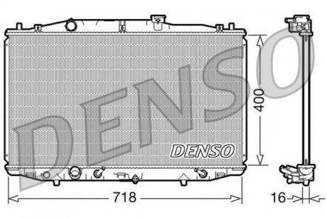 Радиатор, охолодження двигуна DENSO DRM40024 (фото 1)