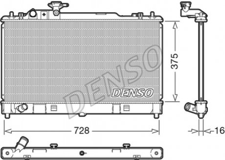 Радіатор DENSO DRM44033 (фото 1)