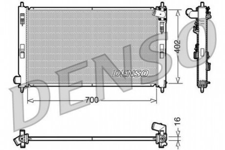 Конденсер DENSO DRM45023 (фото 1)