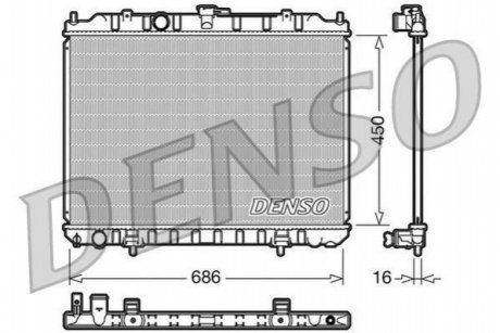 Радіатор охолоджування DENSO DRM46004 (фото 1)