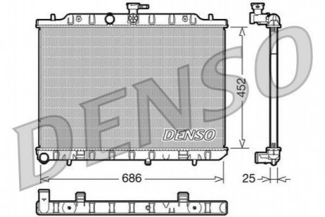 Радіатор DENSO DRM46007 (фото 1)