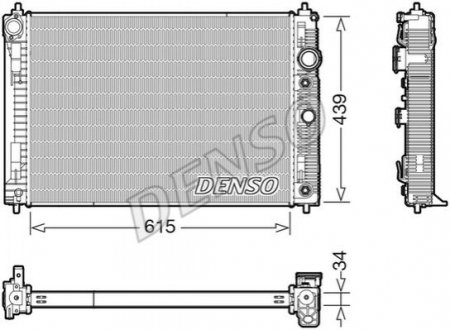 Радиатор охолоджування DENSO DRM46045 (фото 1)