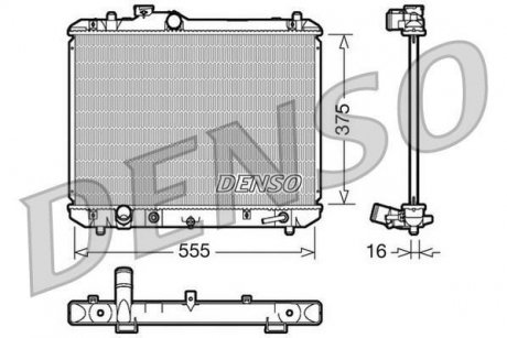 Радіатор DENSO DRM47007 (фото 1)