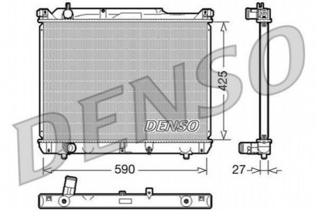 Радиатор охолоджування DENSO DRM47019 (фото 1)