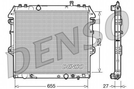 Радиатор охолоджування DENSO DRM50045 (фото 1)