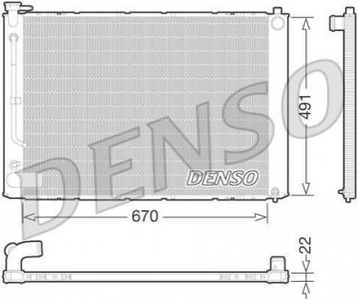 Радиатор охолоджування DENSO DRM51011 (фото 1)