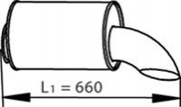 Глушитель выхлопных газов конечный Dinex 81722 (фото 1)