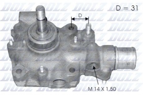 Насос системи охолодження DOLZ B114 (фото 1)