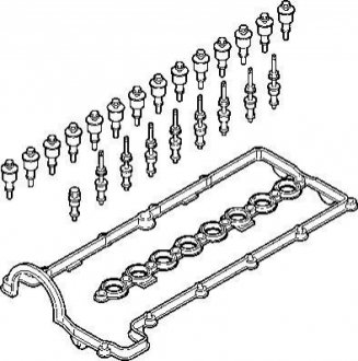 Комплект прокладок клап.кришки ELRING 166.260 (фото 1)