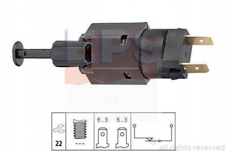 Датчик стоп-сигналу Opel Kadett E 84-Vectra B 1.6 95- EPS 1.810.050 (фото 1)