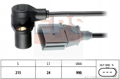 VW датчик обертів двигуна Audi A1/3/4/6,Skoda Fabia,Octavia,Caddy III,Golf IV,V,VI,Polo,Passat,Touran EPS 1.953.241 (фото 1)