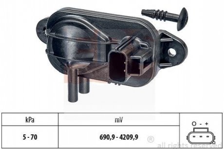 Датчик тиску Ford C-Max/Focus/Mondeo, Landrover Freelander, Mazda 3, Volvo S60/V70/XC90 EPS 1.993.268 (фото 1)