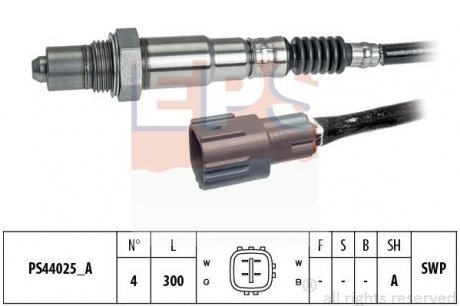 TOYOTA лямбда-зонд (4 конт.) Avensis 2,0 -03, Camry,Carina,RAV4 EPS 1.998.269 (фото 1)