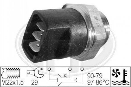 Термовимикач вентилятора радіатора ERA 330281 (фото 1)