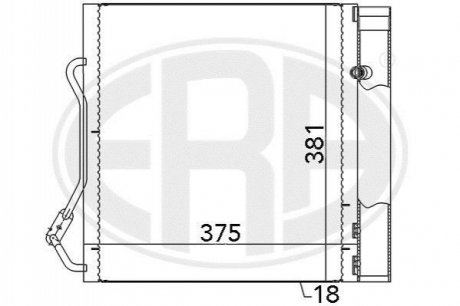 Радіатор кондиціонера ERA 667042 (фото 1)