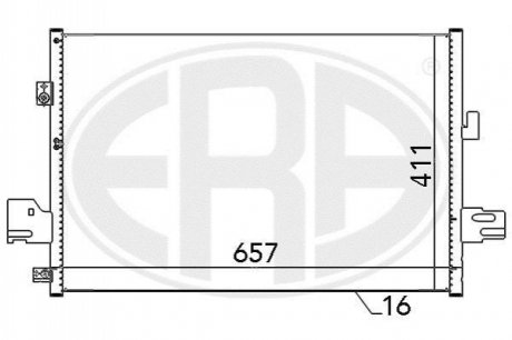 Радіатор кондиціонера ERA 667114 (фото 1)