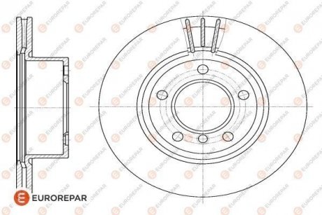 Диск гальмівний (передній) BMW 1 (E81/E87)/ 3 (E90) 1.6-2.0/1.8d 04-11 (292х22) M47/N43/N46/N47 EUROREPAR 1618888380 (фото 1)