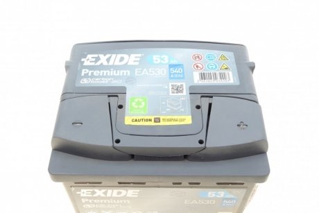 Стартерна батарея (акумулятор) EXIDE EA530 (фото 1)