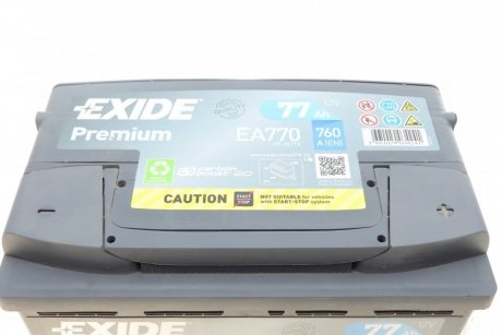 Акумулятор EXIDE EA770 (фото 1)