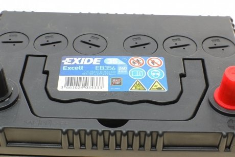 Акумулятор EXIDE EB356 (фото 1)