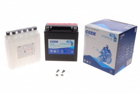 Акумулятор сухозаряджений AGM 18Ah 230A EXIDE ETX20CH-BS (фото 1)