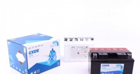 Акумулятор сухозаряджений AGM 8,6Ah 145A EXIDE ETZ10-BS (фото 1)