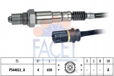 Лямбда-зонд Mercedes Benz W203/204/211 M111/112/271 00-14 FACET 10.8287 (фото 1)