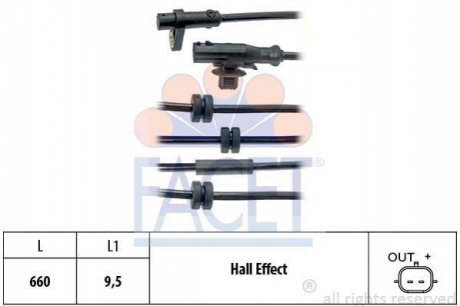 Датчик ABS FACET 21.0126 (фото 1)