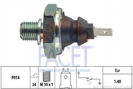 Датчик тиску FACET 7.0046 (фото 1)