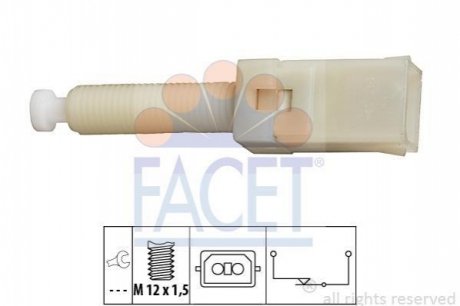 Датчик стоп-сигнала Passat 96-00/Audi 100/A4/A6 83-05 FACET 7.1087 (фото 1)
