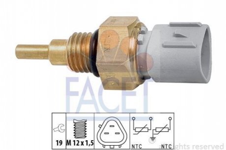 Датчик температури системи охолодження FACET 7.3368 (фото 1)