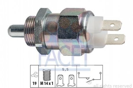 Датчик заднього ходу Skoda Favorit/Felicia 1.0-1.3 76-02 FACET 7.6021 (фото 1)