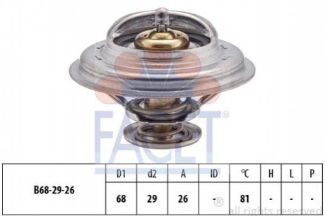 Термостат системи охолодження FACET 7.8250S (фото 1)