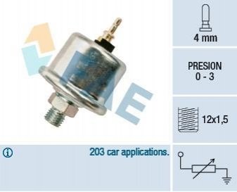 Датчик тиску масла FAE 14730 (фото 1)