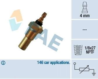 Датчик темпер. охолодж.рідини FAE 32350 (фото 1)