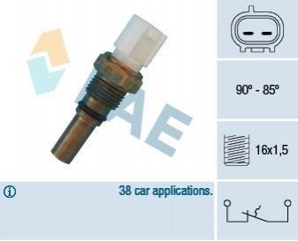 Термовимикач вентилятора радіатора FAE 36540 (фото 1)