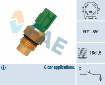Термовимикач вентилятора FAE 36711 (фото 1)