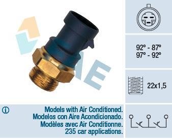 Термовимикач вентилятора радіатора FAE 37910 (фото 1)