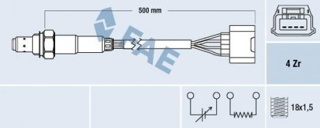 Лямбда-зонд FAE 77583 (фото 1)