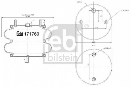 Пневмоподушка FEBI BILSTEIN 171760 (фото 1)